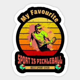 My Favourite Sport Is Pickleball Sticker